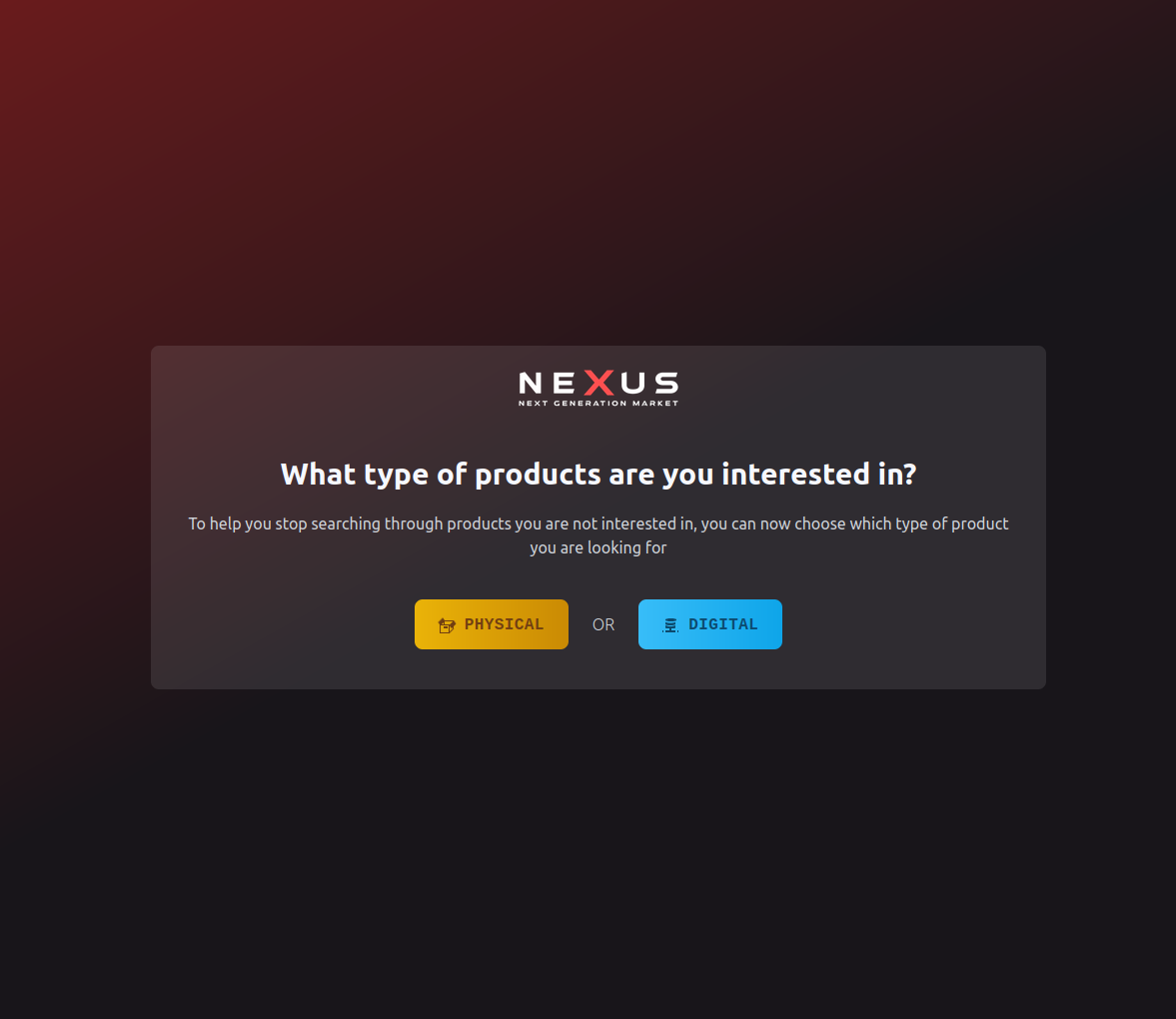 Nexus Market Product Listings - Browse Vendors